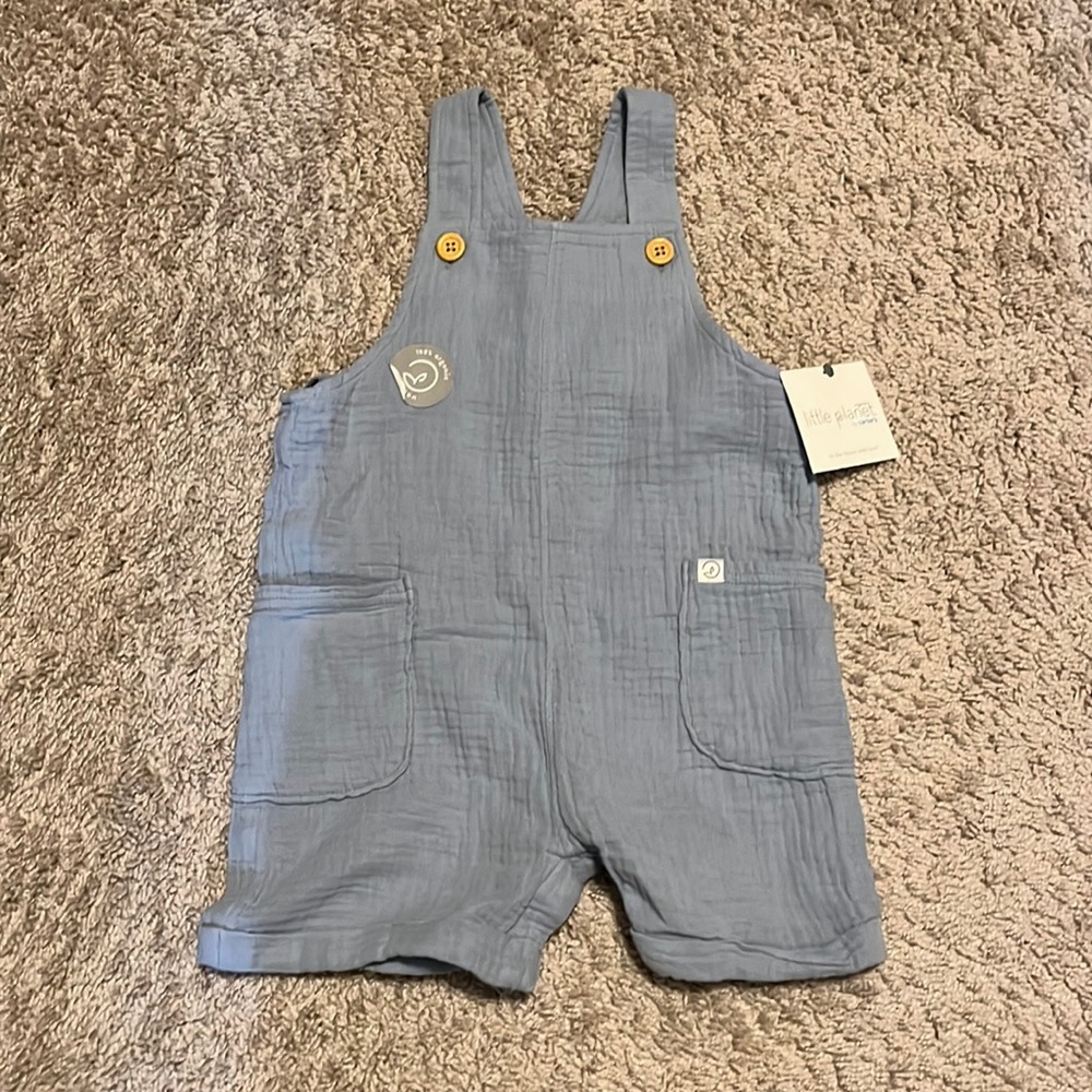 Carter’s Little Planet Baby Organic Cotton Gauze Shortall, Size 24m